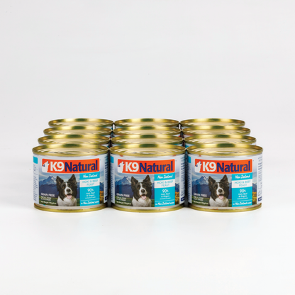 K9 Natural Hoki And Beef Canned Dog Food 170G x 12