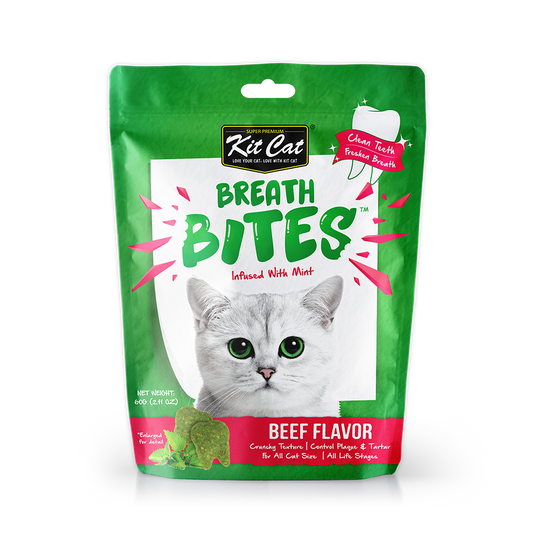Kit Cat Cat Treats Breath Bites Beef 60G - ADS Pet Store