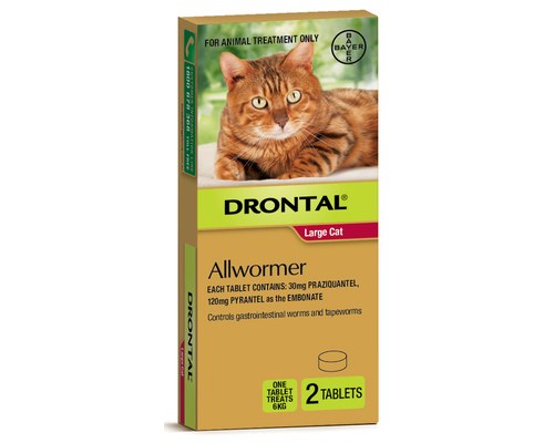 Drontal Allwormer For Large Cats (Red) 2 pack - ADS Pet Store