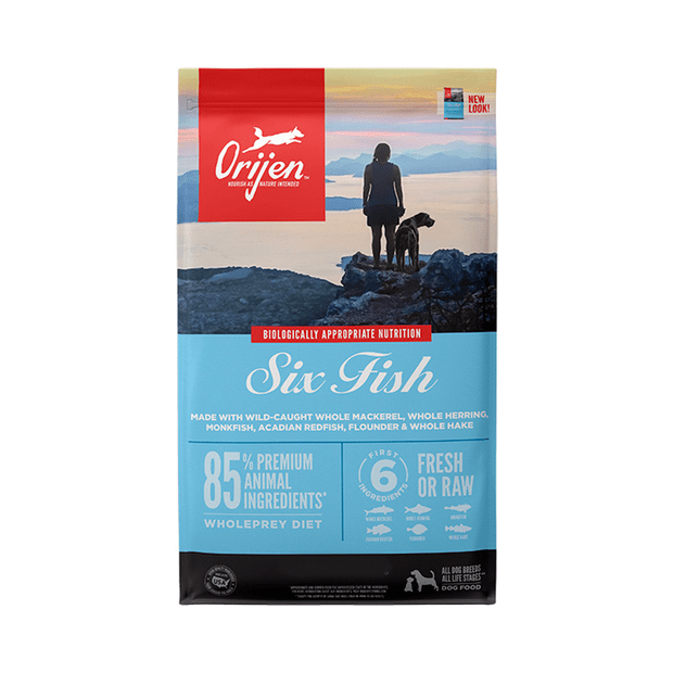 Orijen Biologically Appropriate Six Fish Dry Dog Food 11.3KG - ADS Pet Store