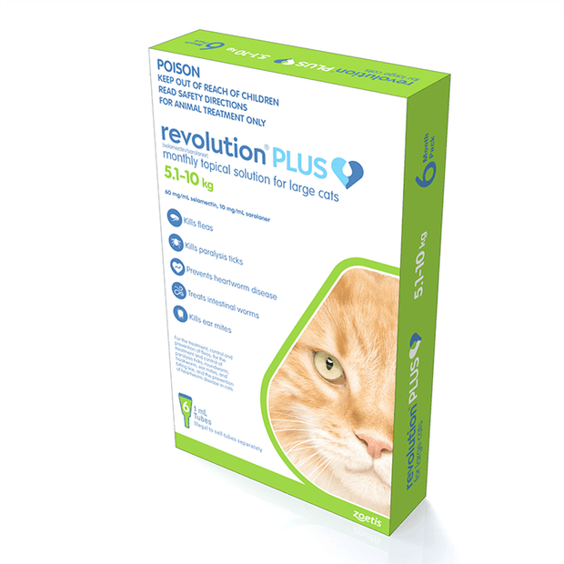 Revolution Plus Green Large Cat 5.1-10KG - ADS Pet Store