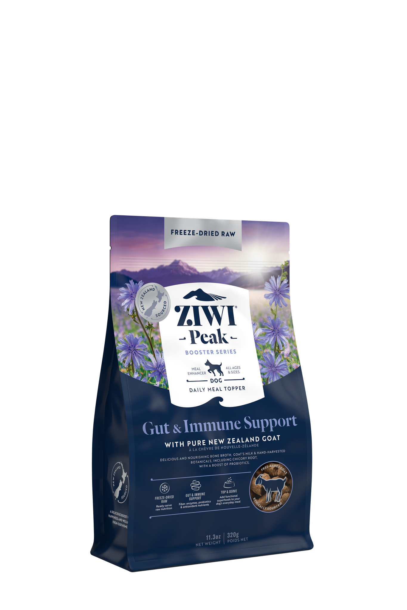 Ziwi Peak Freeze-Dried Dog Raw Functional Booster - Gut & Immunity Goat 320G