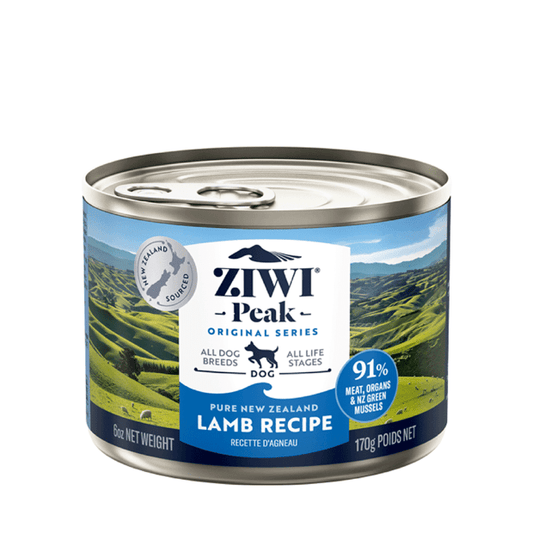 ziwi peak grain free lamb wet dog food canned 170g