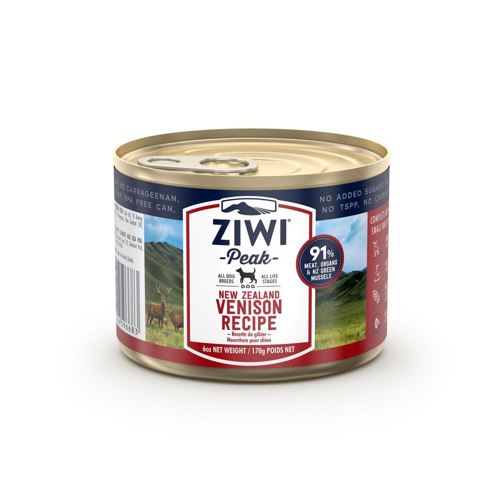 ziwi peak grain free venison wet dog food canned 170g