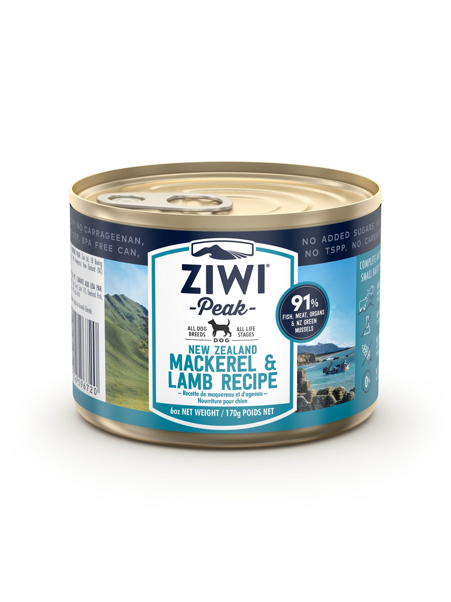 Ziwi Peak Wet Dog Food Mackerel And Lamb Canned 170G